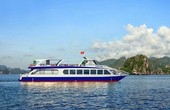 Một trong 3 mẫu tàu du lịch mới vừa được Sở GTVT Quảng Ninh công bố